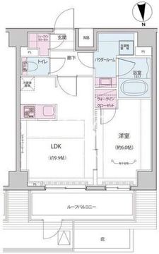 オルタナ神楽坂 2-504 間取り図