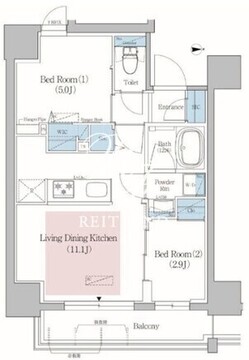 アーバネックス北上野 504 間取り図