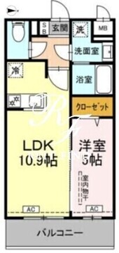 ロイジェントパークス西馬込 102 間取り図