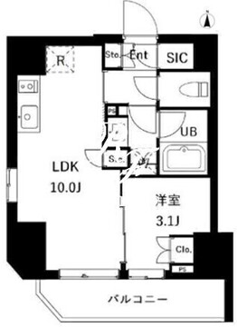 エスグランデ御徒町 1001 間取り図