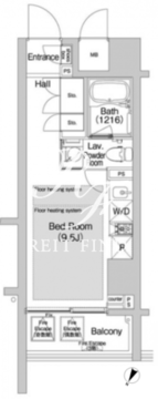 BPRレジデンス渋谷 303 間取り図