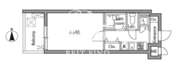 レジディア神楽坂 302 間取り図