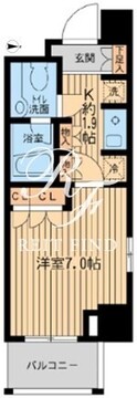 エコロジー東陽町プロセンチュリー 813 間取り図