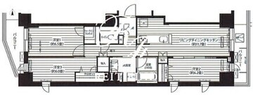 プレジールテアトル用賀 502 間取り図