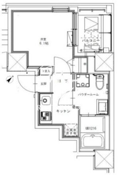 ジェノヴィア幡ヶ谷 301 間取り図