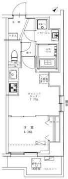 ジェノヴィア幡ヶ谷 202 間取り図