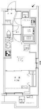 ジェノヴィア幡ヶ谷 702 間取り図
