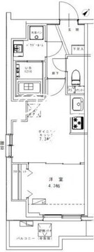 ジェノヴィア幡ヶ谷 903 間取り図