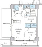 パークアクシス新宿西落合 803 間取り図 ?>