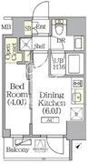 ジオエント町屋 501 間取り図