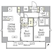ジオエント町屋 1202 間取り図