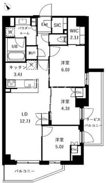 ザ・ケンジントン・レジデンスときわ台 514 間取り図