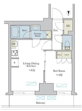 ブリリアイスト池尻大橋 430 間取り図