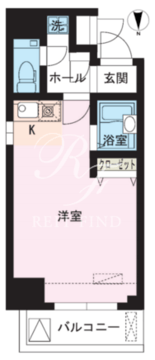 レジディア大井町 302 間取り図