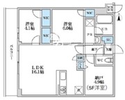 エスレジデンス富士見ヶ丘アフォード 302 間取り図
