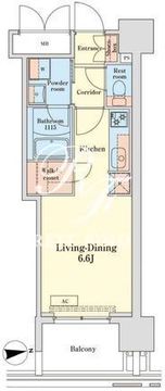 グランドプレシア芝浦 510 間取り図