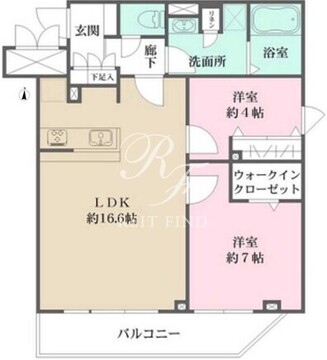 クリアルプレミア西馬込 203 間取り図