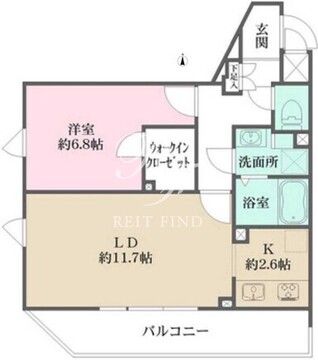 クリアルプレミア西馬込 301 間取り図