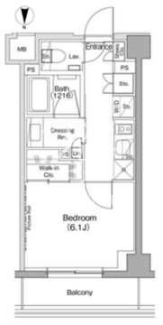 ザ・パークハビオ新高円寺 210 間取り図