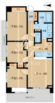 グランカーサ両国壱番館 501 間取り図