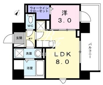 フェルデタワー 502 間取り図