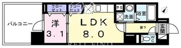 フェルデタワー 403 間取り図