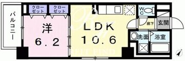 フェルデタワー 703 間取り図
