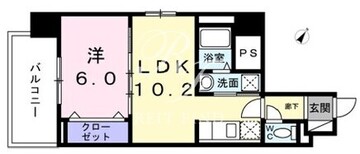 フェルデタワー 705 間取り図