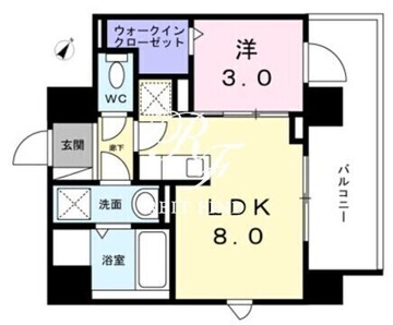 フェルデタワー 702 間取り図