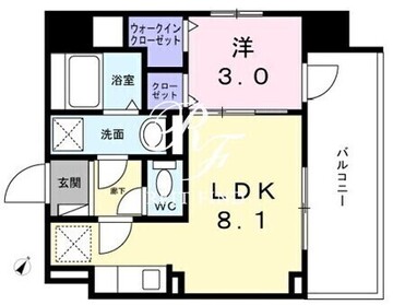 フェルデタワー 701 間取り図