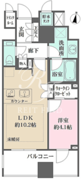 ザ・レジデンス平河町 203 間取り図