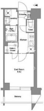 ザ・ケンジントン・レジデンス芝浦 706 間取り図
