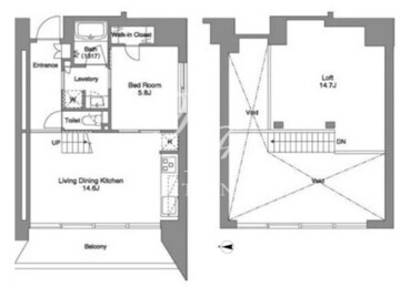 ザ・ケンジントン・レジデンス芝浦 1003 間取り図