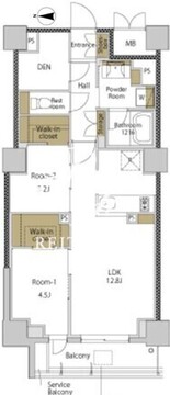 ＲＪＲプレシア大森北 102 間取り図