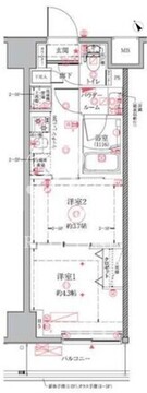 クレイシア門前仲町ザ・レジデンス 106 間取り図