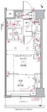 クレイシア門前仲町ザ・レジデンス 404 間取り図