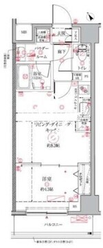 クレイシア門前仲町ザ・レジデンス 412 間取り図