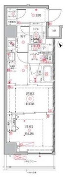 クレイシア門前仲町ザ・レジデンス 610 間取り図
