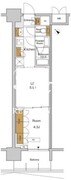 RJRプレシア東十条ガーデン 206 間取り図
