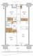 ＲＪＲプレシア東十条ガーデン 1206 間取り図