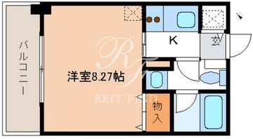 レジディア新川 408 間取り図