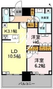 ザ・タワー十条 916 間取り図