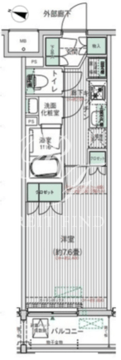 BPRレジデンス東十条 504 間取り図
