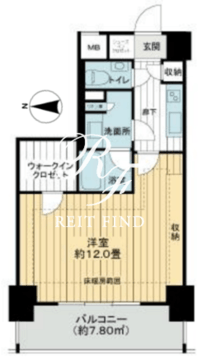 アデニウム東日本橋 404 間取り図