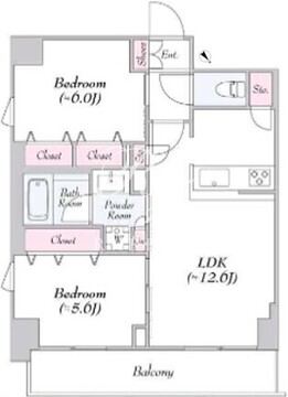 ロイジェント志村坂上 415 間取り図