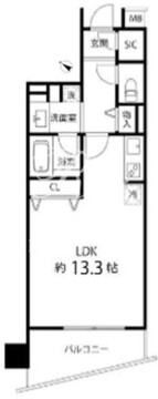グレイスコート志村三丁目 507 間取り図