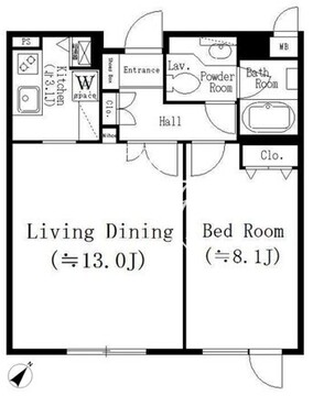 参宮橋マンション 307 間取り図