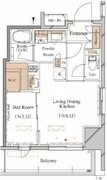 ブランシエスタ上野 1302 間取り図