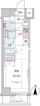 ザ・レジデンス神楽坂 1-509 間取り図