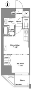 ブリリアイスト新御徒町 604 間取り図